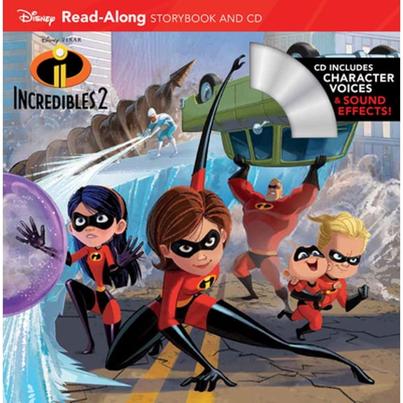 Pre-Owned Incredibles 2 Read-Along Storybook and CD (Read-along Storybook & CD)