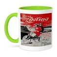 thumbnail image 1 of 3dRose, Read American Cycling Cycle Trade Puc Co. Philadelphia Vintage Bicycle Magazine, 11oz Two-Tone Green Mug, 1 of 7