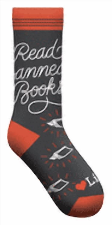 GIBBS SMITH Read Banned Books Socks (Other merchandise)