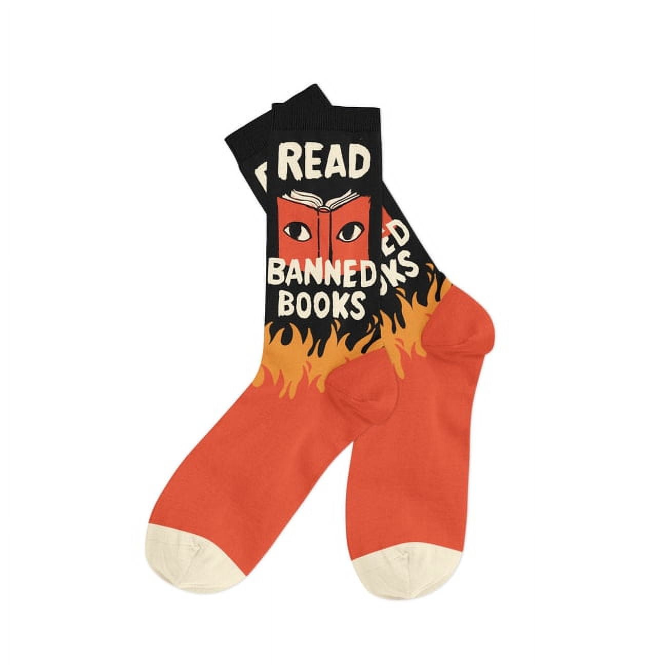 OUT OF PRINT Read Banned Books Socks - Small