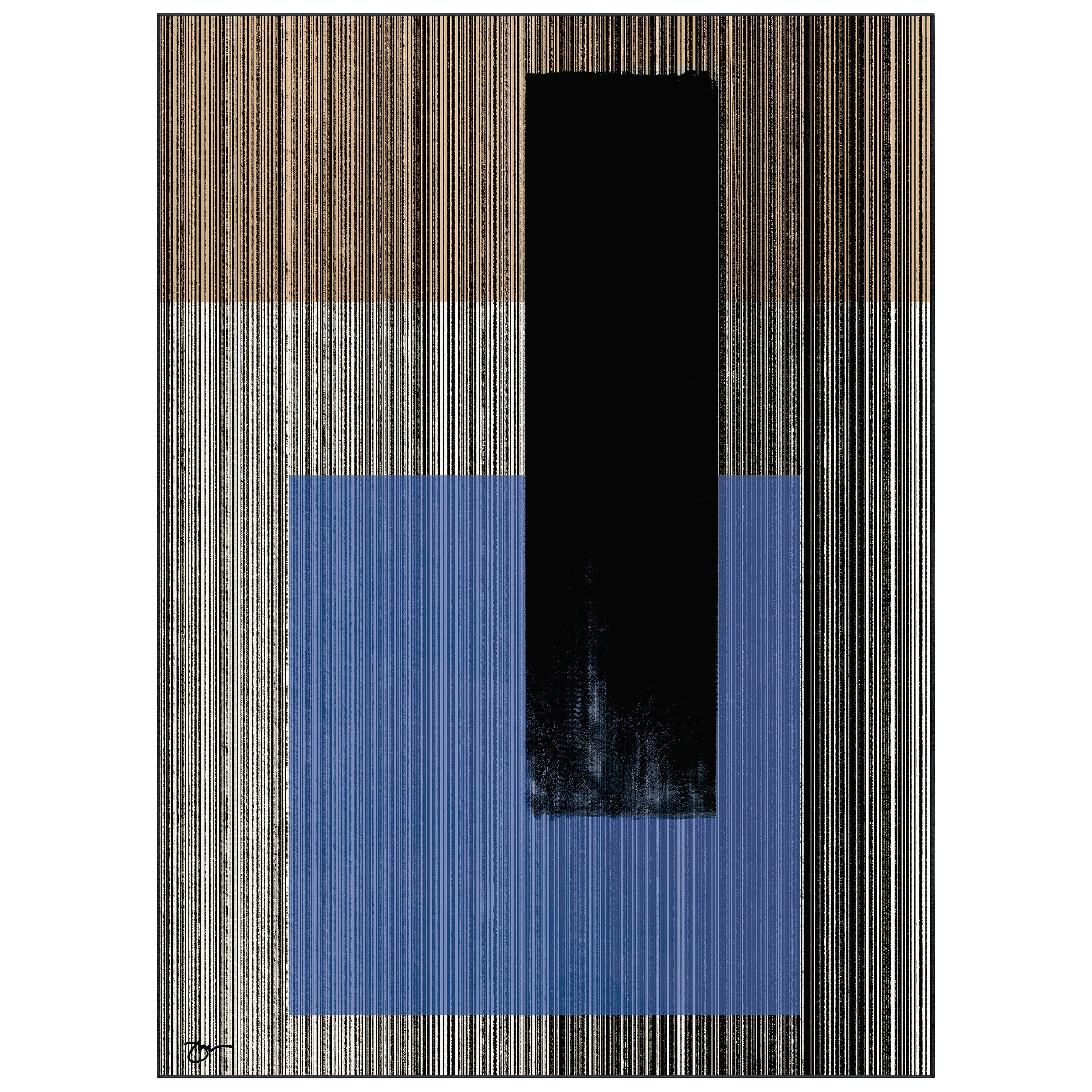 Read Between the Lines II Washable Geometric Art Area Rug size 8'x10', Power-loomed, Heavenly Softness with Non-Slipping Backing