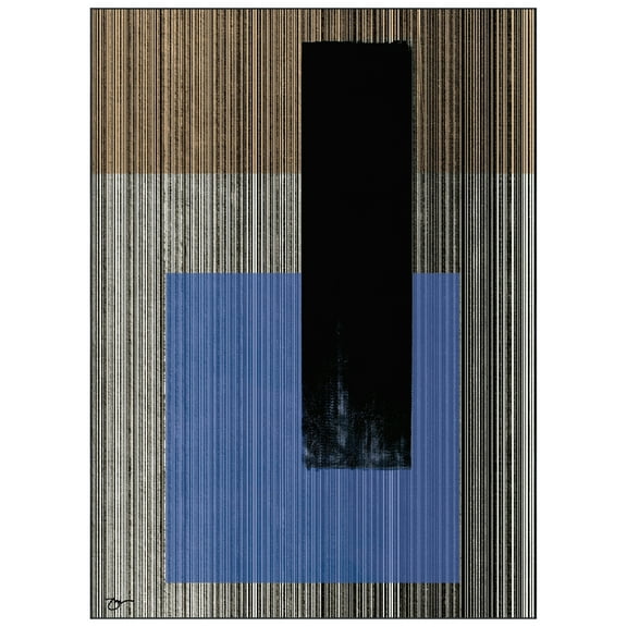 Read Between the Lines II Washable Geometric Art Area Rug size 8'x10', Power-loomed, Heavenly Softness with Non-Slipping Backing