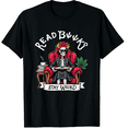 thumbnail image 1 of Read Books Be Kind Stay Weird Skeleton Reading Goth Graphic Black T-Shirt for Men and Women, 1 of 4