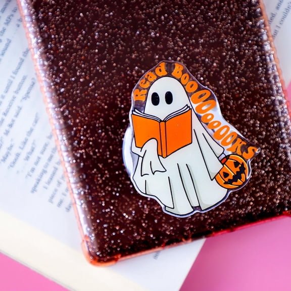 Read Booooks Glitter Magsafe Phone Grip, Ghosties,Spooky but Cute, Magsafe Popsocket, Magsafe Phone Grip , Halloween Gift, Halloween Colection, Gift for Friend, Gift for Girl Friend
