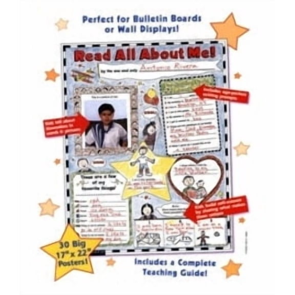 Read All about Me Instant Personal Poster Set, Grades K-2 : 30 Big Write-And-Read Learning Posters Ready for Kids to Personalize and Display with Pride!