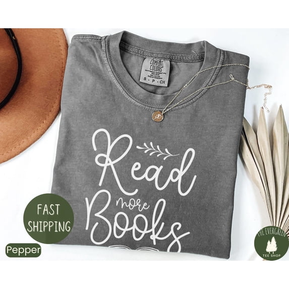 Read More Books Book Lover Teacher T-Shirt - Walmart.com