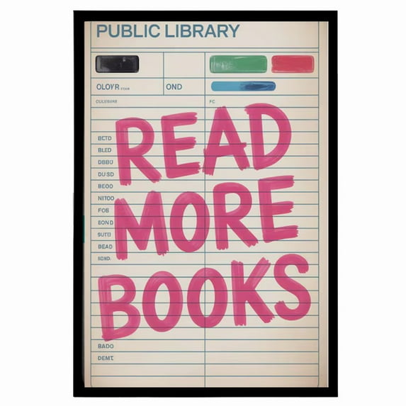 Read More Books Print, Classroom Wall Decor, English Classroom Decor, Reading Posters, School Library Art, Unframed (11x14 Inch)