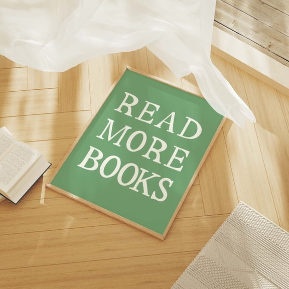 Read More Books Wall Art Library Decor Living Room Bedroom Office