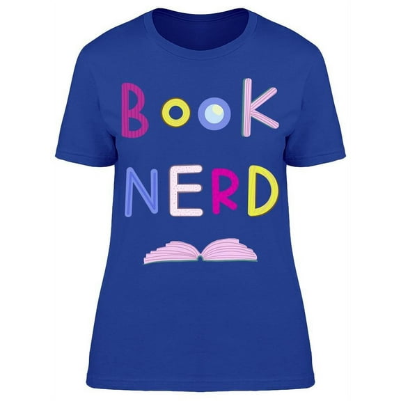 Read More Opened Book Nerd T-Shirt Women -Image by Shutterstock, Female Small