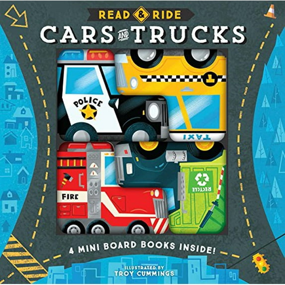 Pre-Owned Read & Ride: Cars and Trucks: 4 board books inside! Paperback