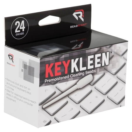 Read Right KeyKleen Keyboard Cleaner Swabs, Pack of 24