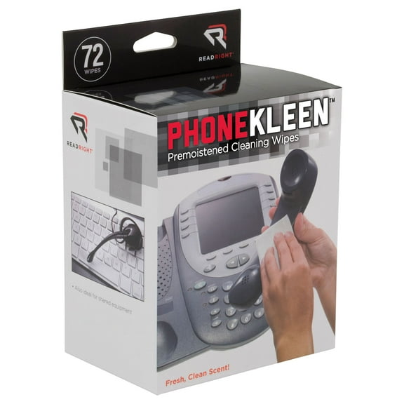 Read Right PhoneKleen Wipes, Box of 72
