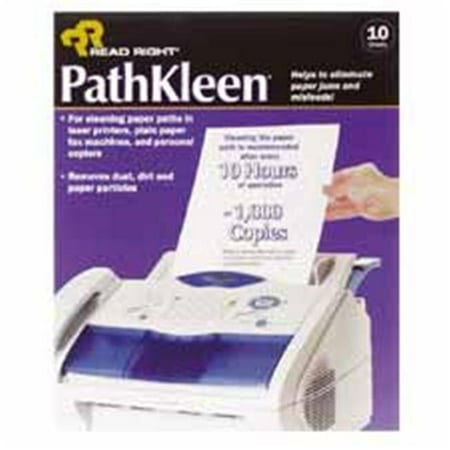 Read-Right REARR1237 Pathkleen Laser Printer Cleaning Sheets- 10-PK