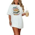 thumbnail image 1 of Read S'more Books Cute S'mores Graphic Tee, Book Lover T-Shirt, Fun Reading Shirt, Adorable S'mores Illustration Tee, White Comfort Colors T-Shirt, Small, 1 of 1