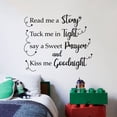 thumbnail image 1 of Read Me A Story Night Time Baby Sleep Quote Positive Life Inspiration Quotes Saying Wall Art Sticker Designs Vinyl Stickers For Home House Walls Rooms Windows Bedroom Decoration Size (20x20 inch), 1 of 3