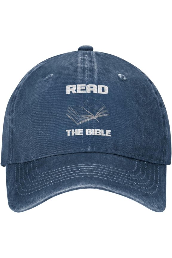 Read The Bible Hat for Men Dad Hats Graphic Hat