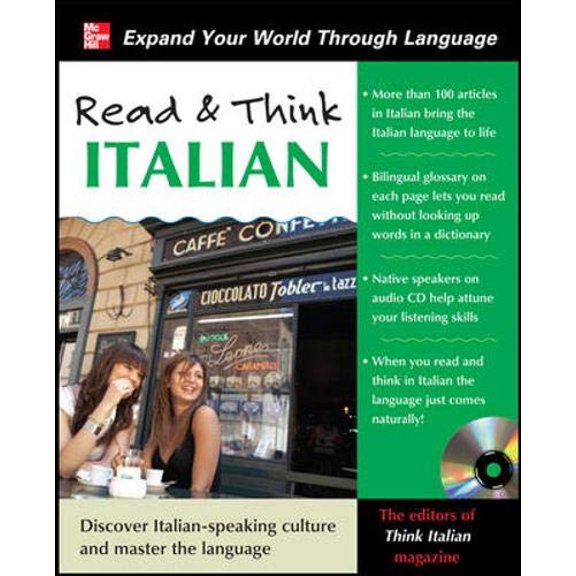 Pre-Owned Read and Think Italian with Audio CD (Paperback) 0071763651 9780071763653