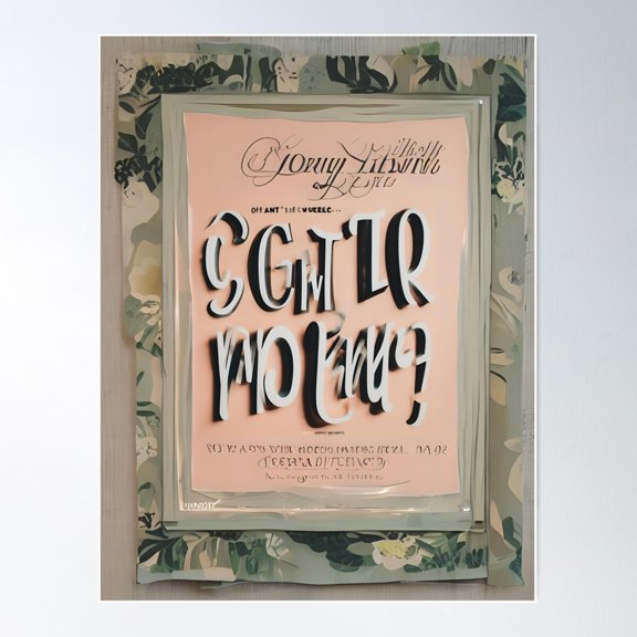 Read What Is Written Poster Wall Art, Modern Wall Decor For Living Room Bedroom, 12x18 UNFRAMED