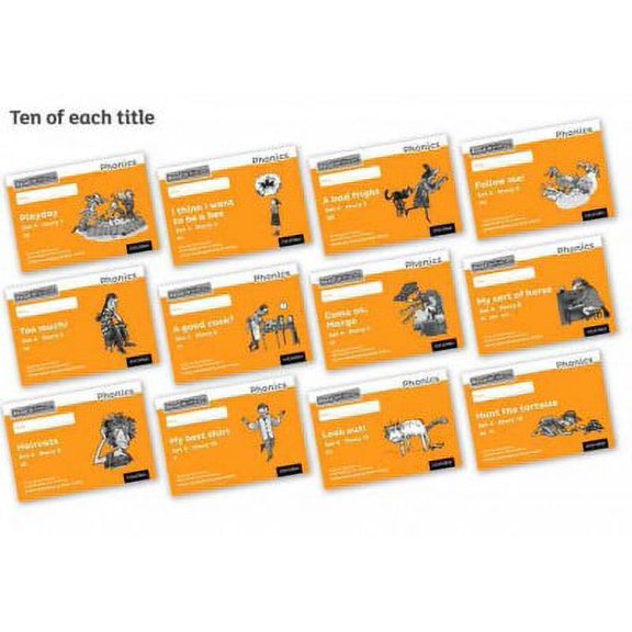 Read Write Inc. Phonics: Black And White Orange Set 4 Storybooks Pack Of 120