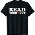 thumbnail image 1 of Read Your Heart Out Reading Librarian Book Across America T-Shirt, 1 of 4