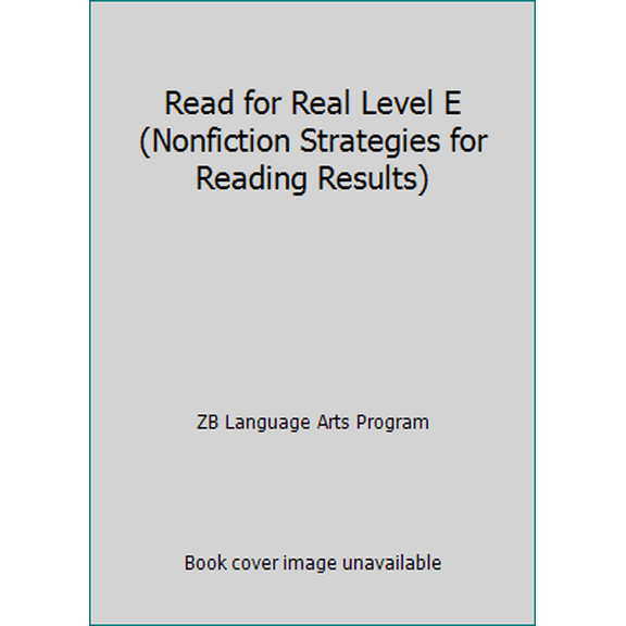 Pre-Owned Read for Real Level E (Nonfiction Strategies for Reading Results) (Paperback) 0736723552 9780736723558