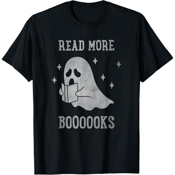 Read more boooooks Cute Ghost Read more boooooks Halloween T-Shirt