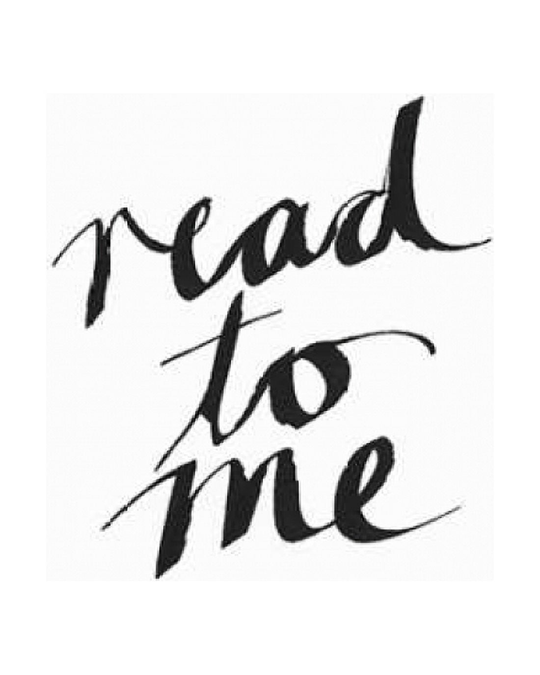 Read to Me BW Canvas Art - Linda Woods (24X30)