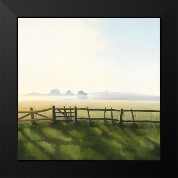 Reader, Dawn 12x12 Black Modern Framed Museum Art Print Titled - Not Just a Little Gate