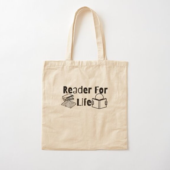 Reader For Life Cotton Tote Bag Canvas Tote Bag, Family Gift For Mother, Her