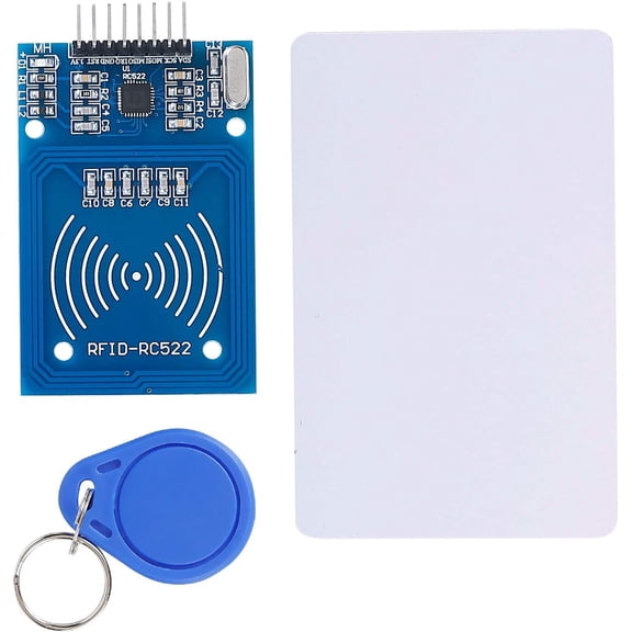 Reader Module Kit Mifare RC522 Reader Module with S50 White Card and Key Ring Compatible with Arduino Raspberry Pi