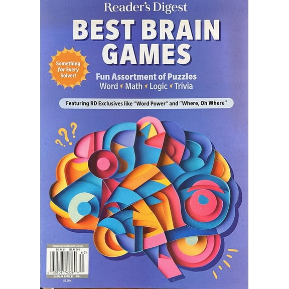 ReaderS Digest Best Brain Games Magazine Issue 63