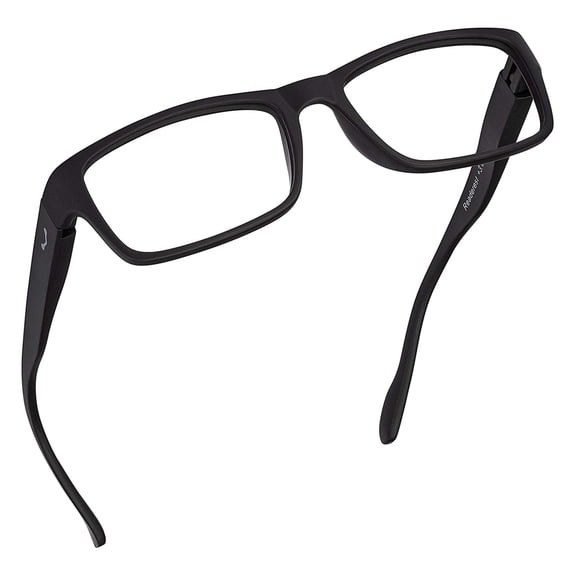 Readerest Blue Light Blocking Reading Glasses (Black, 1.75 Magnification) Computer Eyeglasses With Thin Reflective Lens, Antiglare, Eye Strain, UV Protection, Stylish For Men And Women