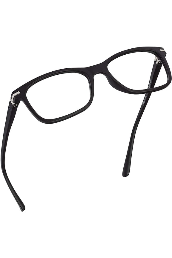 Blue Light Blocking Reading Glasses Black Zero Magnification