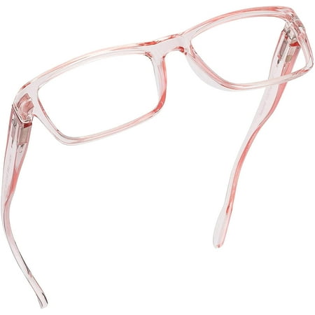 Readerest Blue Light Blocking Reading Glasses (Blush, Zero Magnification) Computer Glasses, fashionable for men and women, Anti Glare, Anti Eyestrain, UV protection