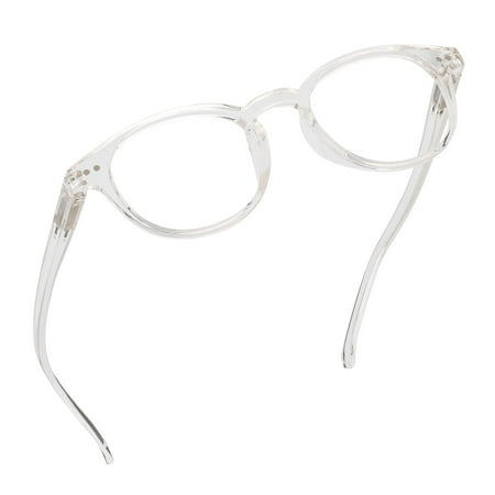 Readerest Blue Light Blocking Reading Glasses (Clear, 1.00 Magnification) - Computer Eyeglasses With Thin Reflective Lens, Antiglare, Eye Strain, UV Protection, Stylish For Men And Women