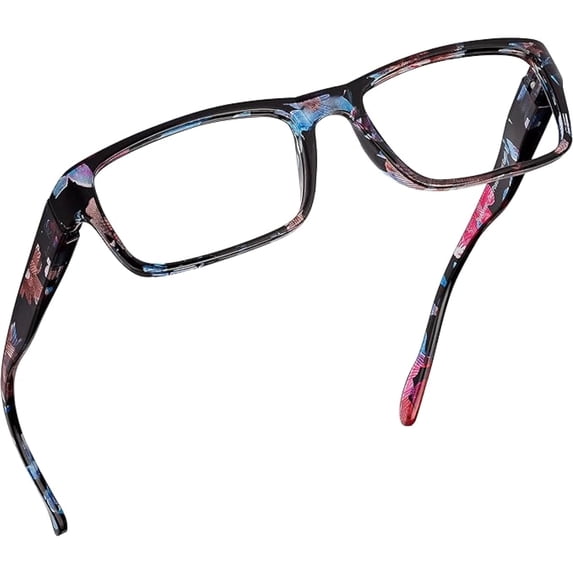 Readerest Blue Light Blocking Reading Glasses Floral 000 Magnification