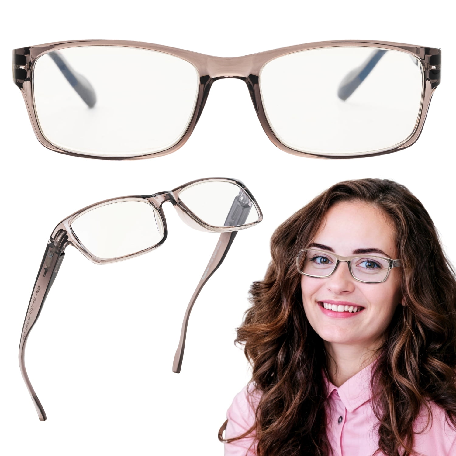 Readerest Blue Light Blocking Reading Glasses Grey 300 Magnification