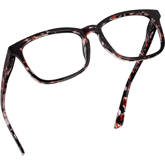 Readerest Blue Light Blocking Reading Glasses (Rose Tortoise, 1.00 Magnification) Computer Eyeglasses With Thin Reflective Lens, Antiglare, Eye Strain, UV Protection, Stylish For Men And Women