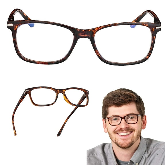 Readerest Blue Light Blocking Reading Glasses Tortoise 125 Magnification Anti Eyestrain
