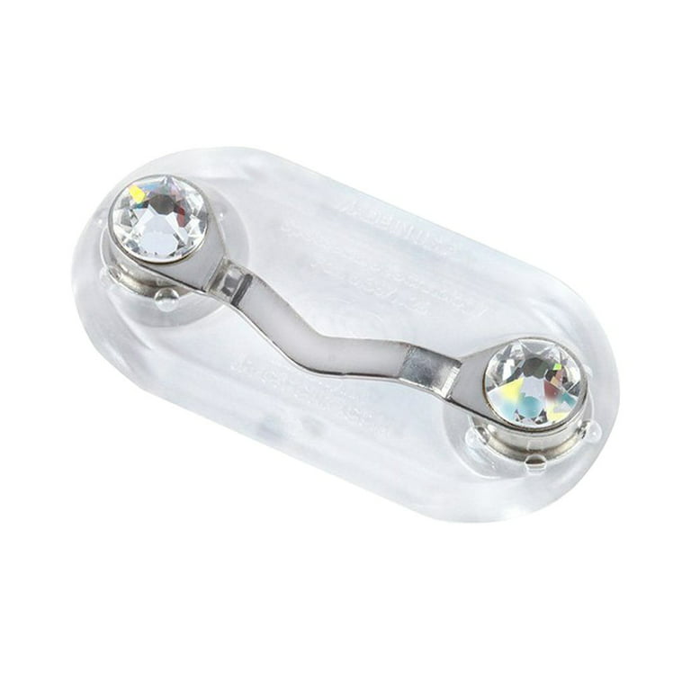 Readerest Magnetic Eye-Glass Holder with Swarovski Crystals - 2 Clear  Crystals 