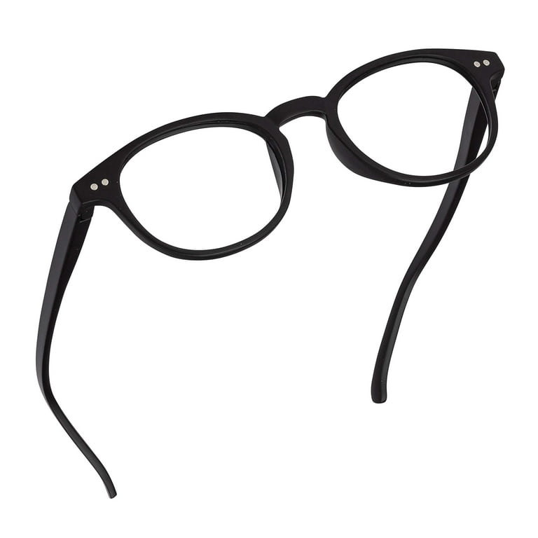 Readerest Round Blue Light Blocking Reading Glasses (Black,
