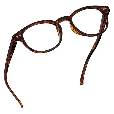 Readerest Blue Light Blocking Reading Glasses (Tortoise, 2.50 Magnification) - Computer Eyeglasses With Thin Reflective Lens, Antiglare, Eye Strain, UV Protection, Stylish For Men And Women