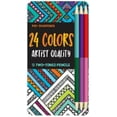 thumbnail image 1 of Colored Pencils - 24 Colors - 12 Two-Toned Pencils (Tin Box), 1 of 1