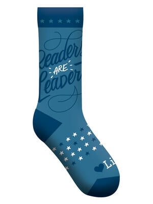 GIBBS SMITH Readers Are Leaders Socks