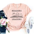 thumbnail image 1 of Readers Are Leaders T-shirt Elementary Shirt Teacher Gift English Librarian School Tee Reading Top Dog Lover Book, 1 of 3