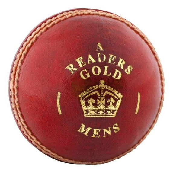 Readers Mens Gold A Leather Cricket Ball