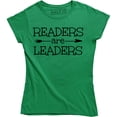 thumbnail image 1 of Readers are Leaders Funny Librarian Teacher English Reading Library T-Shirt, 1 of 4