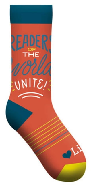 GIBBS SMITH Readers of the World Unite Socks, (Hardcover)