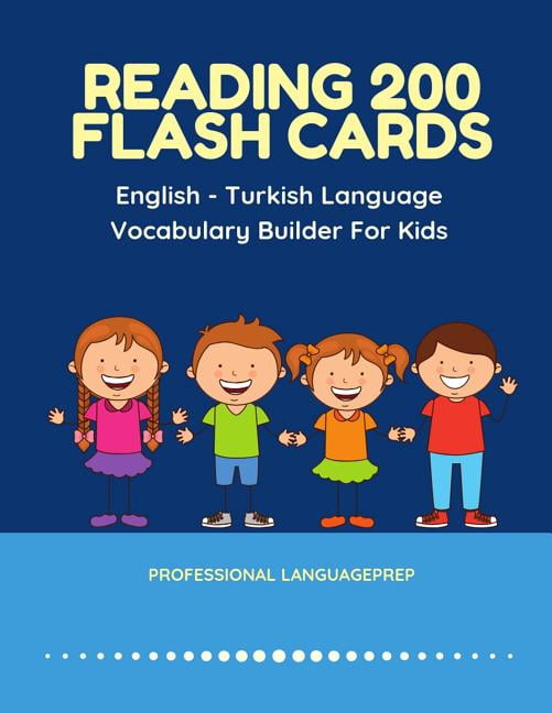 Reading 200 Flash Cards English - Turkish Language Vocabulary Builder ...