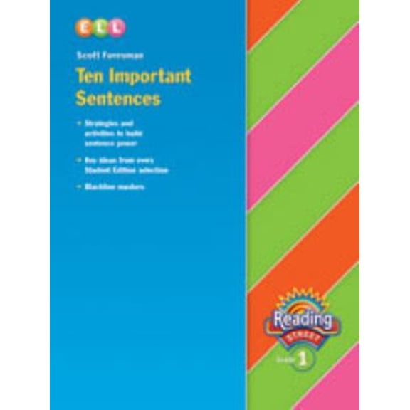 Pre-Owned Reading 2007 Ten Important Sentences Grade 1 (Paperback 9780328169016)